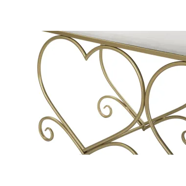 Ławka HEART CREMA 105 37,5 51,5 cm